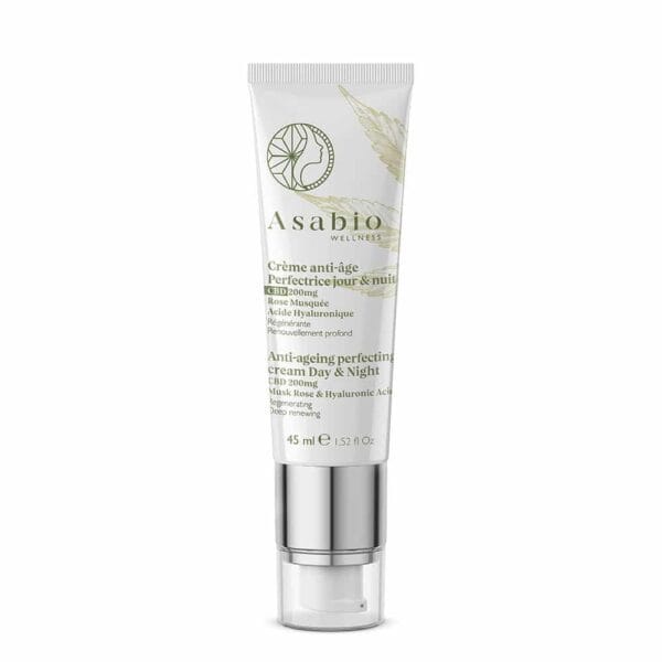Crème anti-âge perfectrice jour et nui au CBD Asabio pas cher