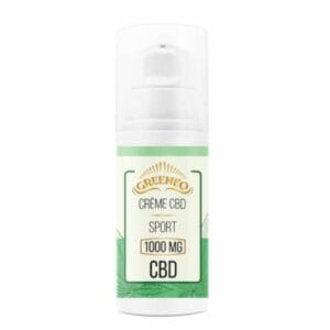 Crème au CBD pour récupération musculaire après sport 1000mg de Greeneo pas cher