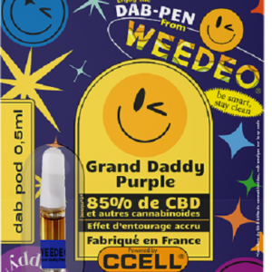 Cartouche CBD Grand Daddy Purple 85% - WEEDEO