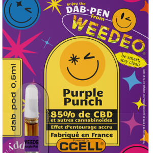 Cartouche CBD Purple Punch 85% - WEEDEO