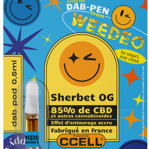 Cartouche CBD Sherbert OG 85% - WEEDEO