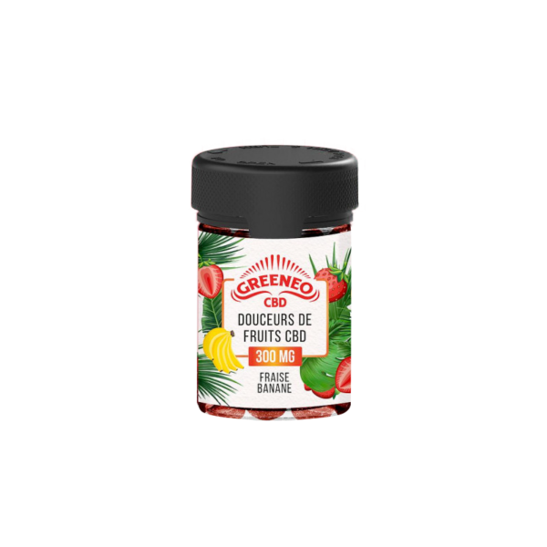 Bonbons CDB Douceurs De Fruits Fraise Banane x30 - GREENEO