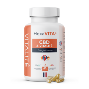 Gélules CBD Vitalité Energie Positive - HEXA3