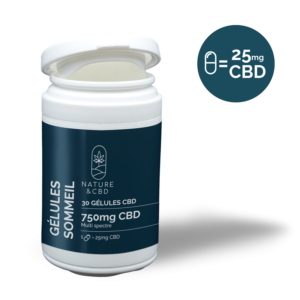 Gélules CBD Sommeil 25mg - NATURE & CBD