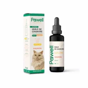 Huile de Chanvre au Saumon pour Chats - PAWELL