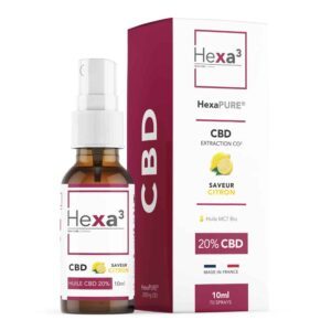 Huile MCT CBD 20% Citron 10ml - Spray - HEXA3
