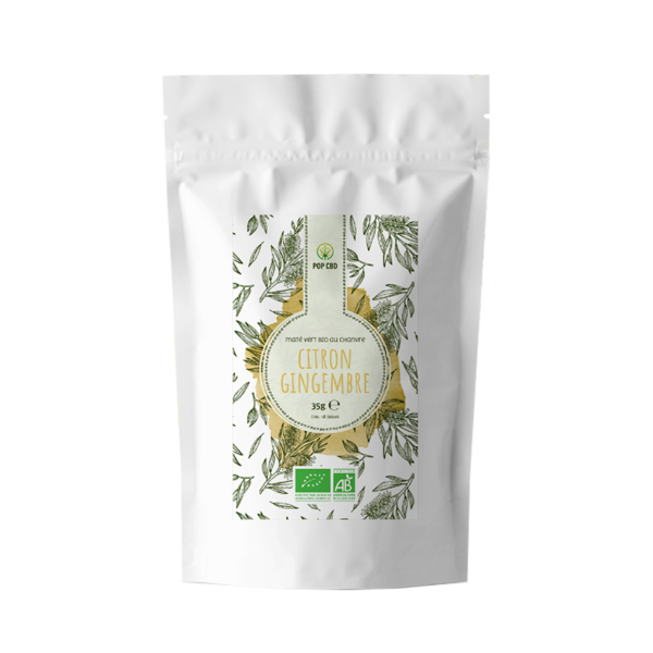 Maté Vert BIO Chanvre - Citron Gingembre - POP CBD