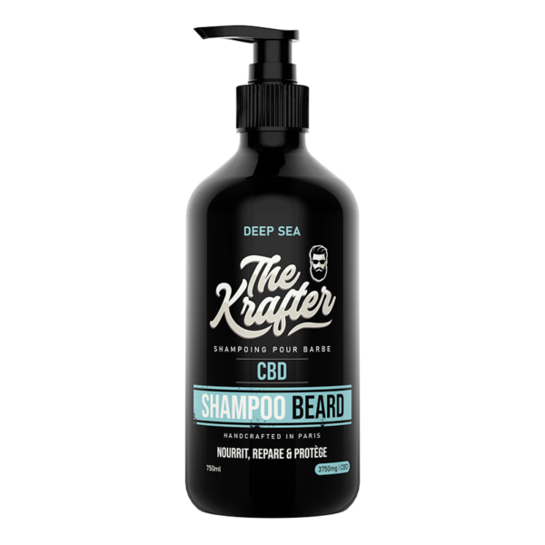 Shampoing Barbe CBD 750ml Deep Sea - THE KRAFTER