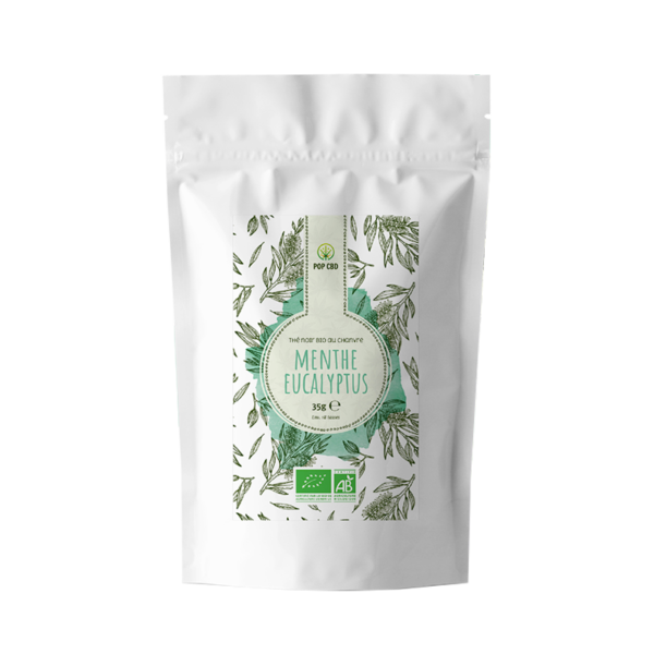 Thé Noir BIO Chanvre - Menthe Eucalyptus - POP CBD