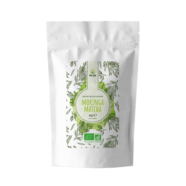 Thé Vert BIO Chanvre - Moringa Matcha - POP CBD